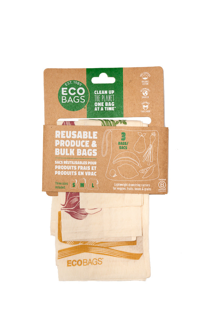 Organic Cotton Gauze Produce Bag - 3 Set