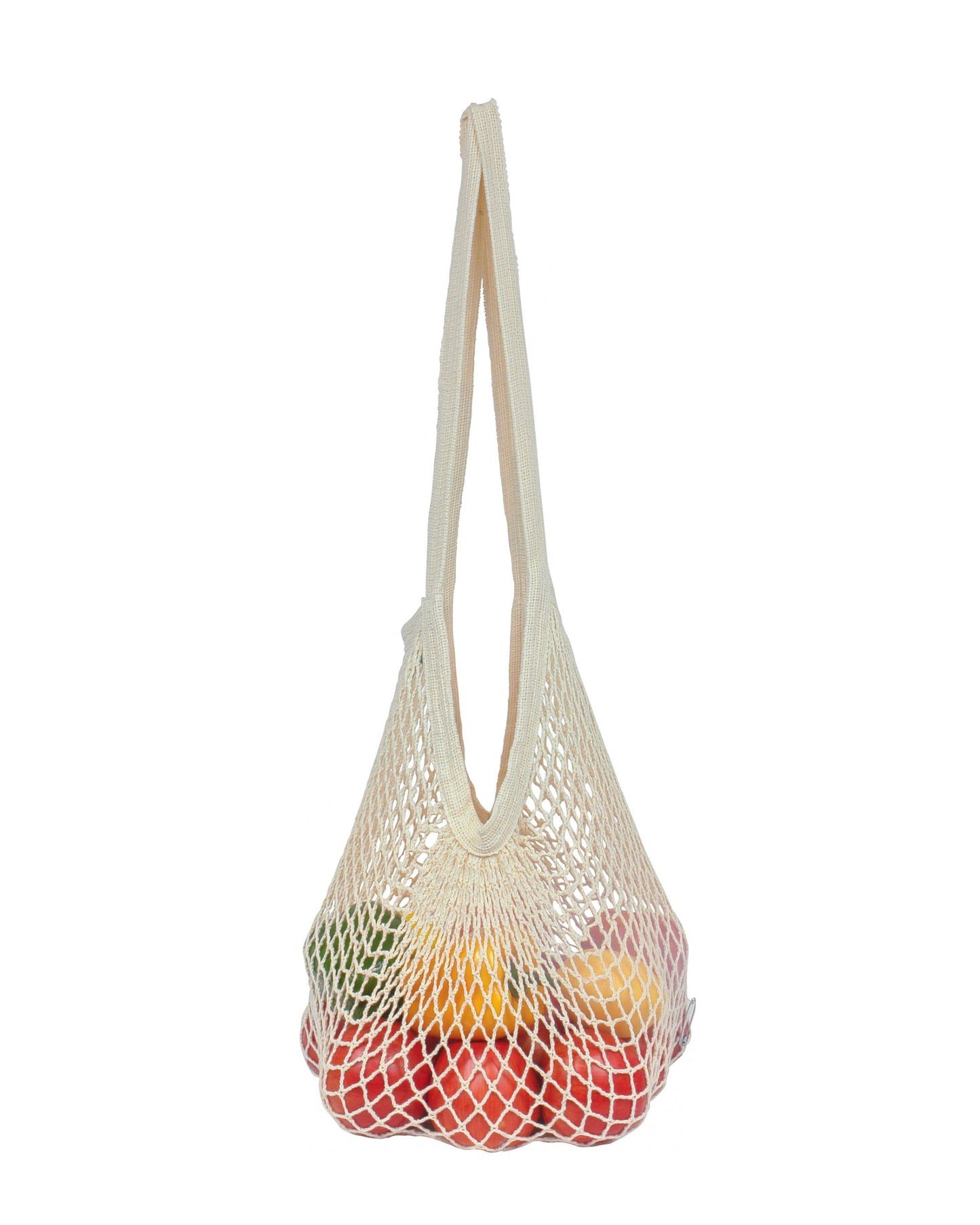 Natural Cotton String Bag - Long Handle.