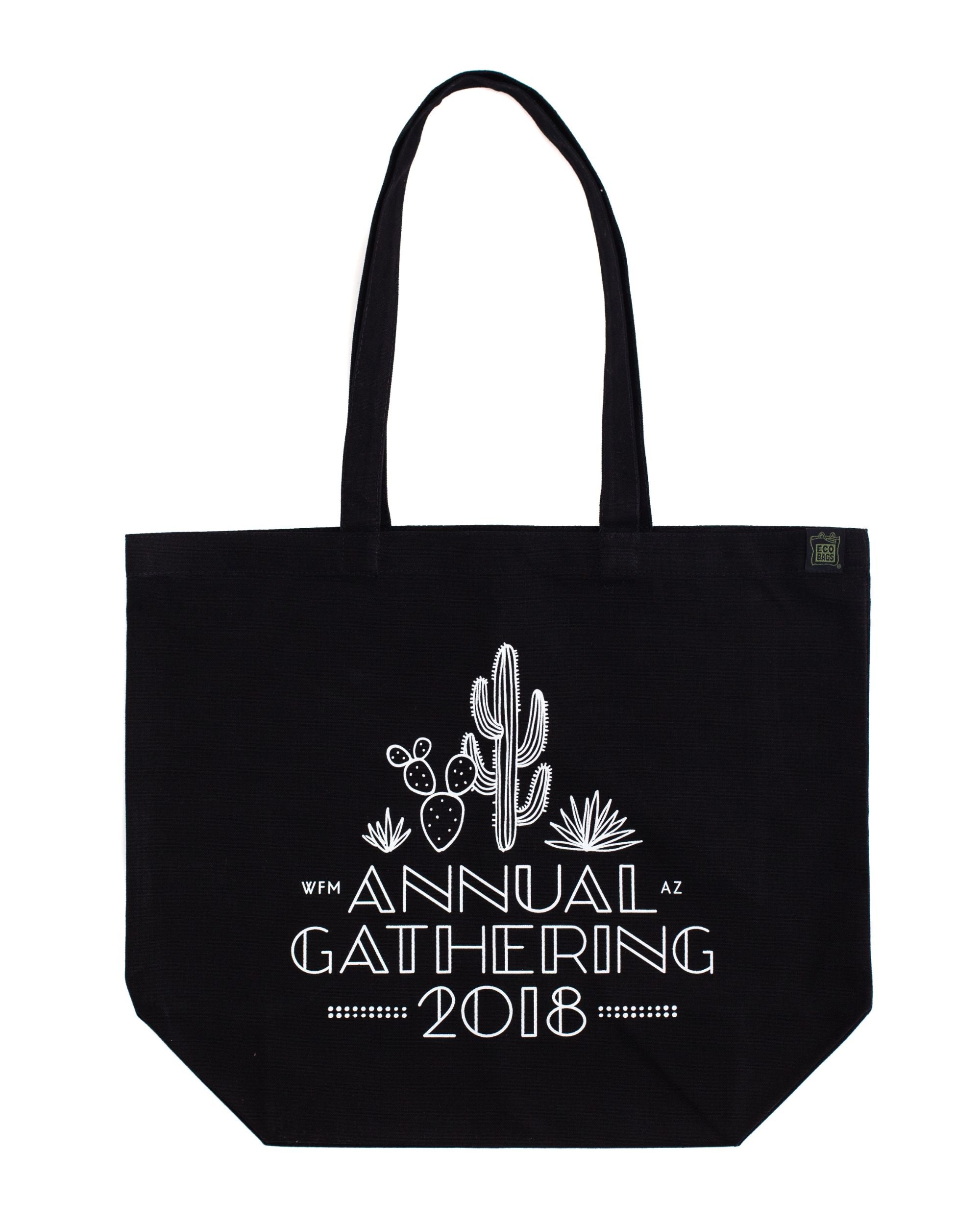 Organic Canvas Black Tote - XL Gusset - Custom Print