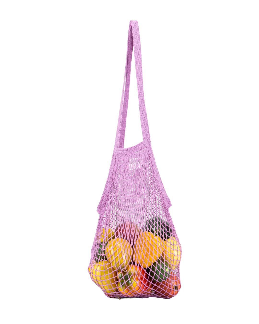 Packaged Natural Cotton String Bag - Long Handle.