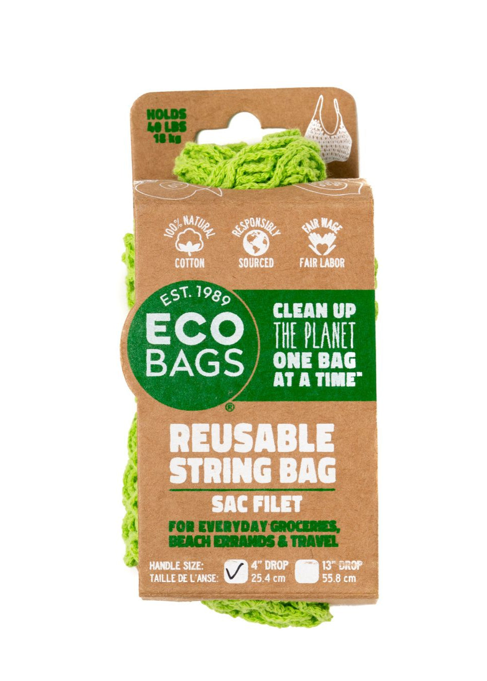 Packaged Cotton Packaged String Bag