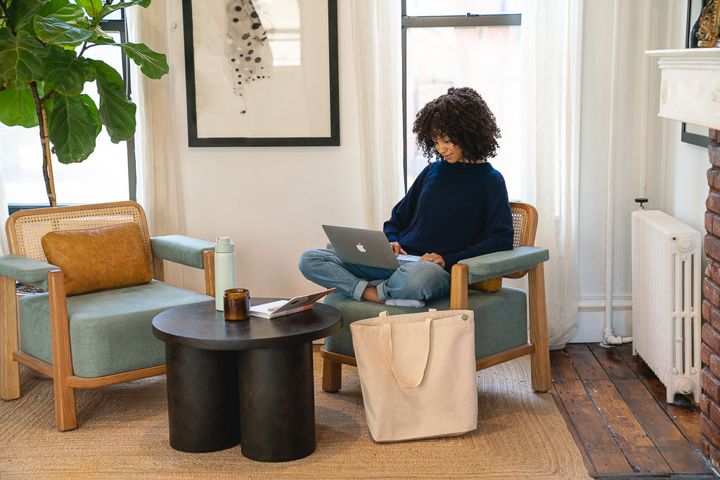 Recycled Canvas Book Tote.