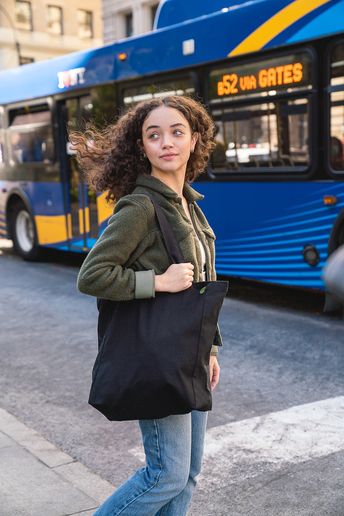 Recycled Canvas Tote - Bottom & Side Gusset.