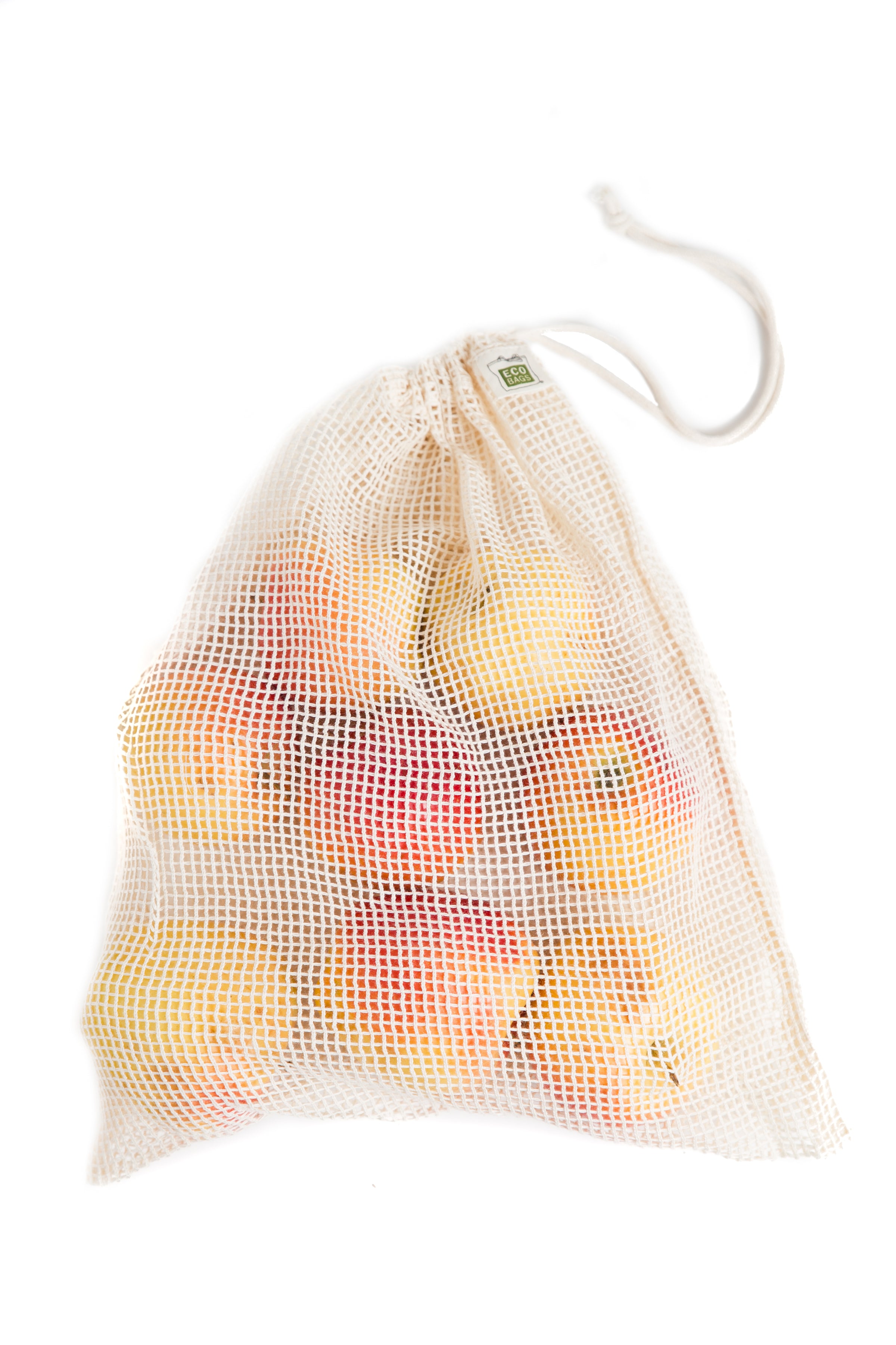 Packaged Organic Cotton Medium Mesh Bag - 3 Pack.